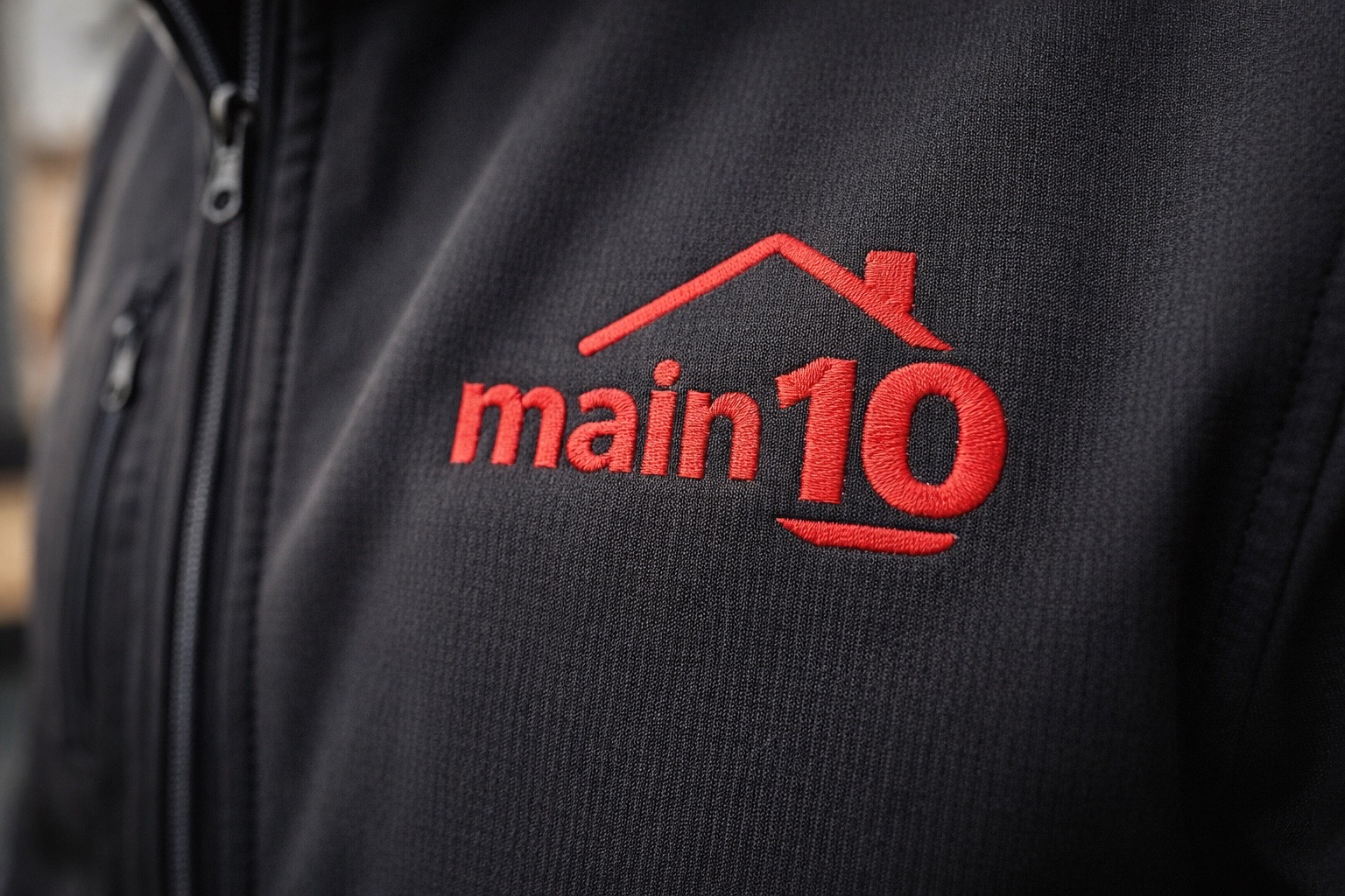 Main10 embroidered logo on workwear