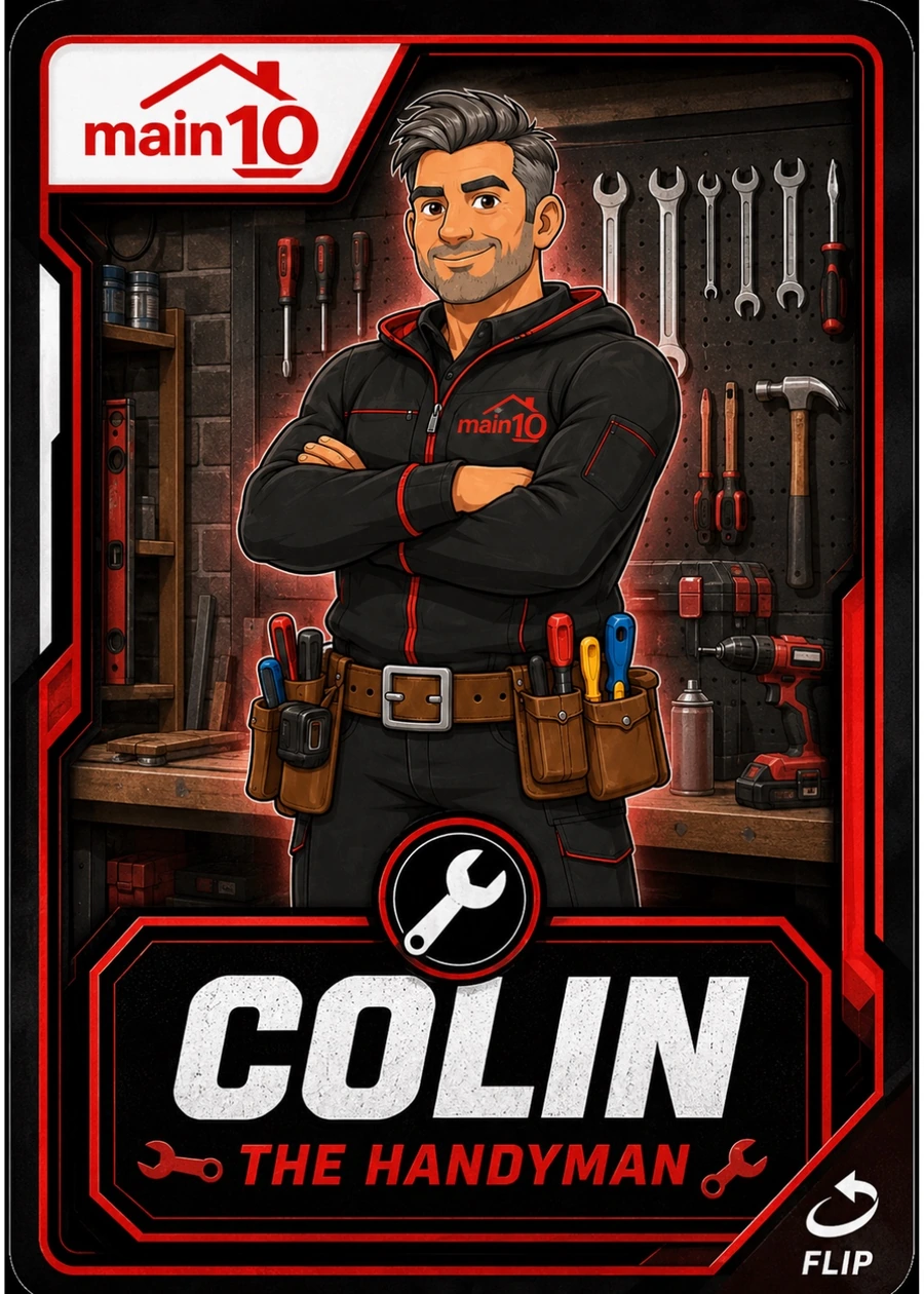 Colin, Main10 handyman superhero trading card