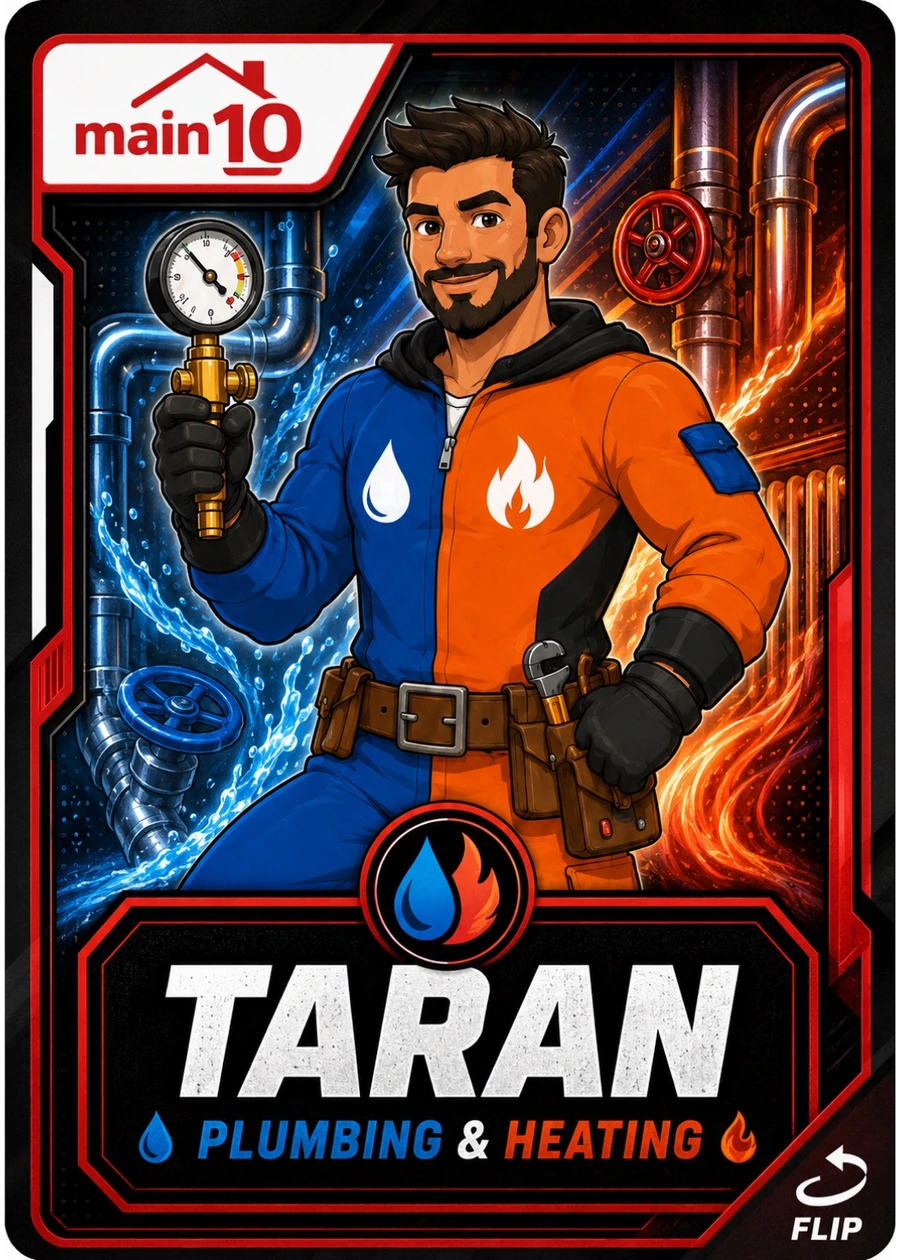 Taran, Main10 plumbing and heating engineer superhero trading card